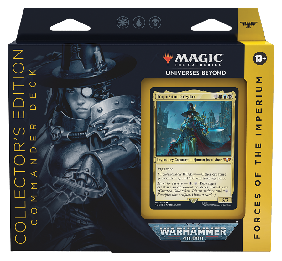 MTG UNIVERSES BEYOND: WARHAMMER 40K COLLECTOR COMMANDER DECKS – Mushyhead  Comics