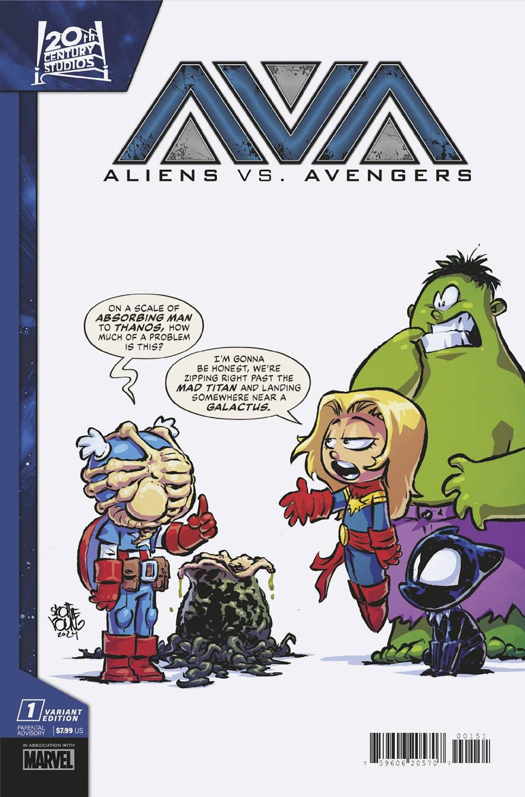 ALIENS VS AVENGERS #1 YOUNG (08/24/2024)