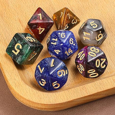 D&D Dice Set with Character Class Bags