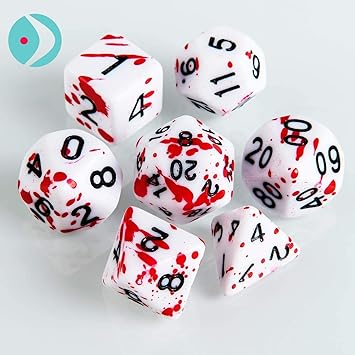 Paint Splatter Polyhedral 7-Die Set