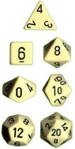 Chessex: Opaque 7-Die Set