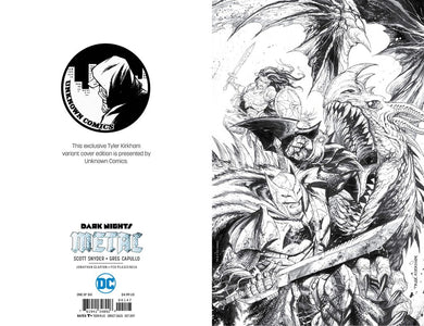 Dark Nights Metal #1 Exclusive Tyler Kirkham Unknown Comics Cover D Variant