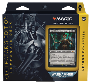 mtg wh40k commander decks MTG UNIVERSES BEYOND: WARHAMMER 40K COLLECTOR COMMANDER DECKS – Mushyhead Comics