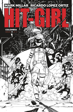 HIT-GIRL #3 CVR B B&W REEDER (MR)