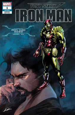 TONY STARK IRON MAN #1 IRON MAN 2020 ARMOR VAR (06/20/2018)