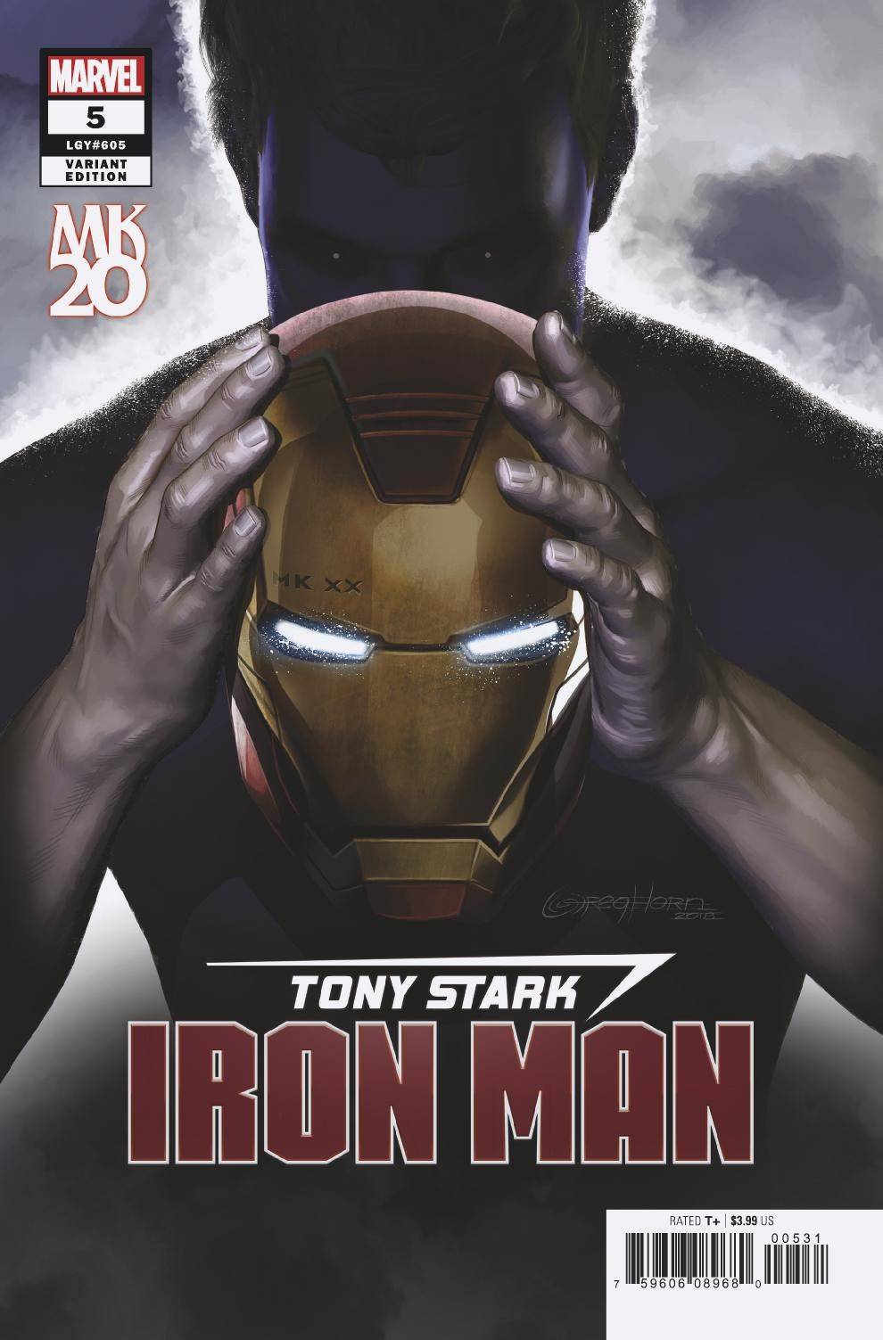 TONY STARK IRON MAN #5 HORN MKXX VAR (10/31/2018)