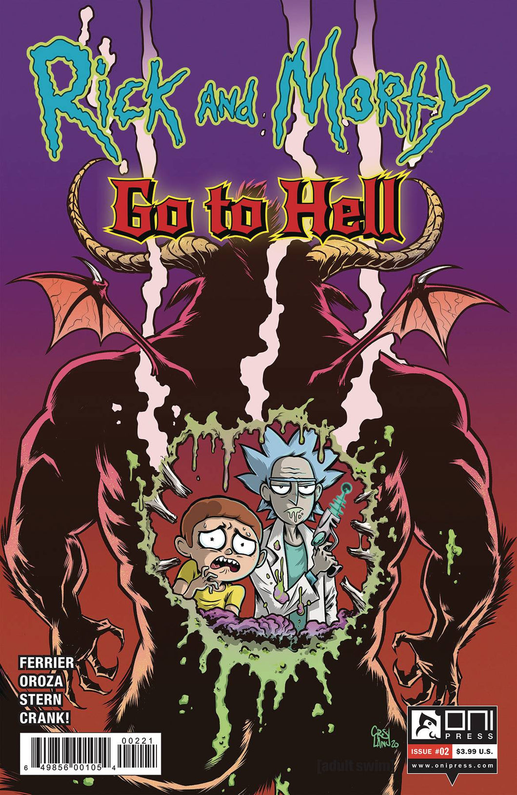 RICK AND MORTY GO TO HELL #2 CVR B CROSLAND (07/15/2020)