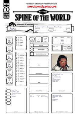 DUNGEONS & DRAGONS AT SPINE OF WORLD #1 CVR B (11/11/2020)