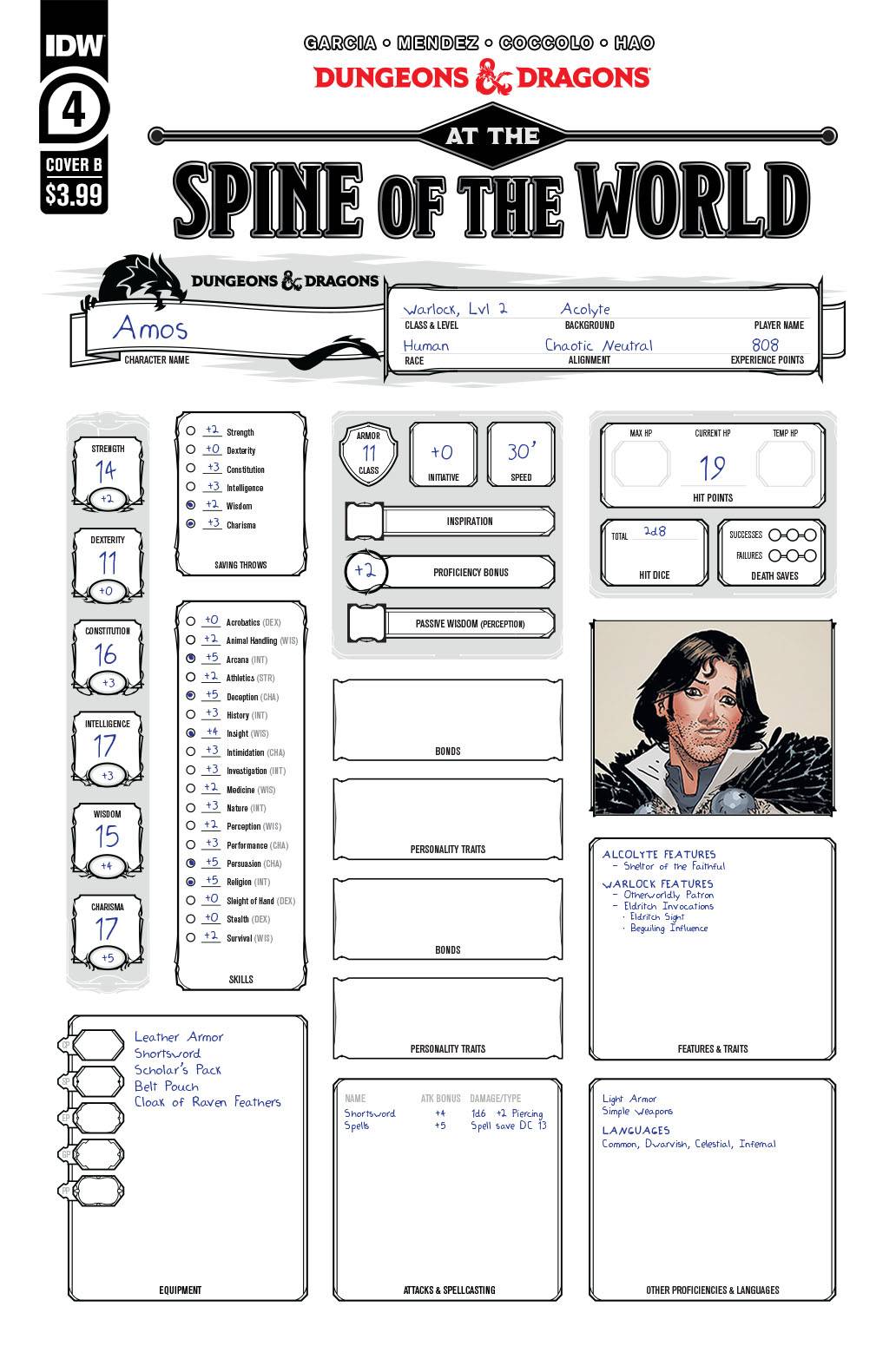 DUNGEONS & DRAGONS AT SPINE OF WORLD #4 CVR B (03/24/2021)