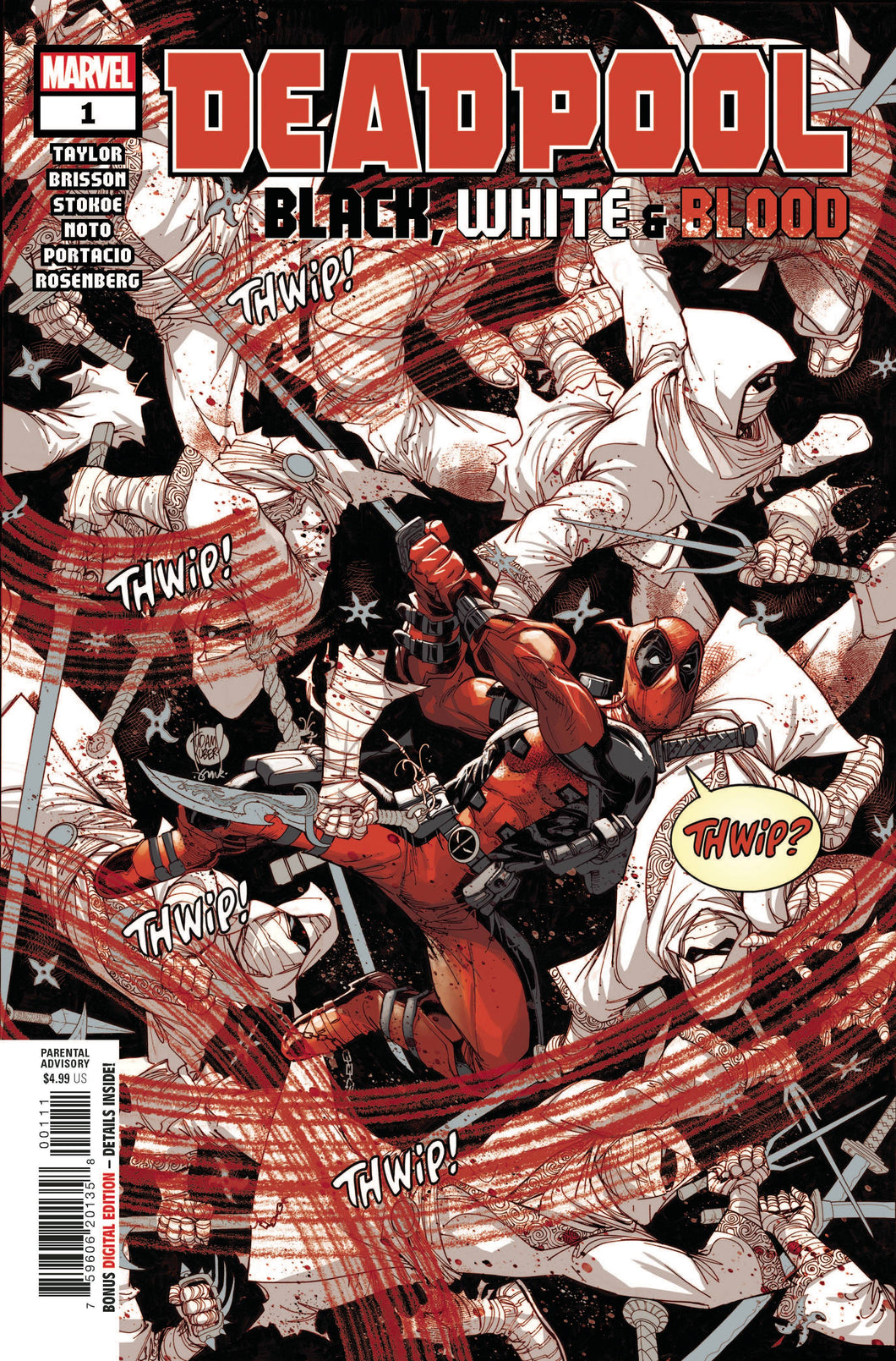 DEADPOOL BLACK WHITE BLOOD #1 (OF 4) (08/04/2021)