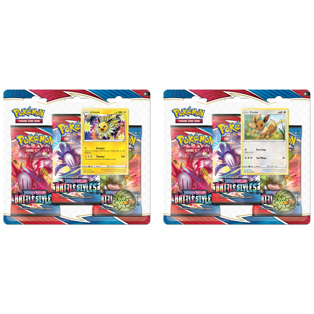 POKEMON: SWORD & SHIELD - BATTLE STYLES THREE-BOOSTER BLISTER PACK (RANDOM DRAW)