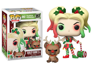 Funko POP! Heroes: DC Holiday - Harley Quinn w/ Helper