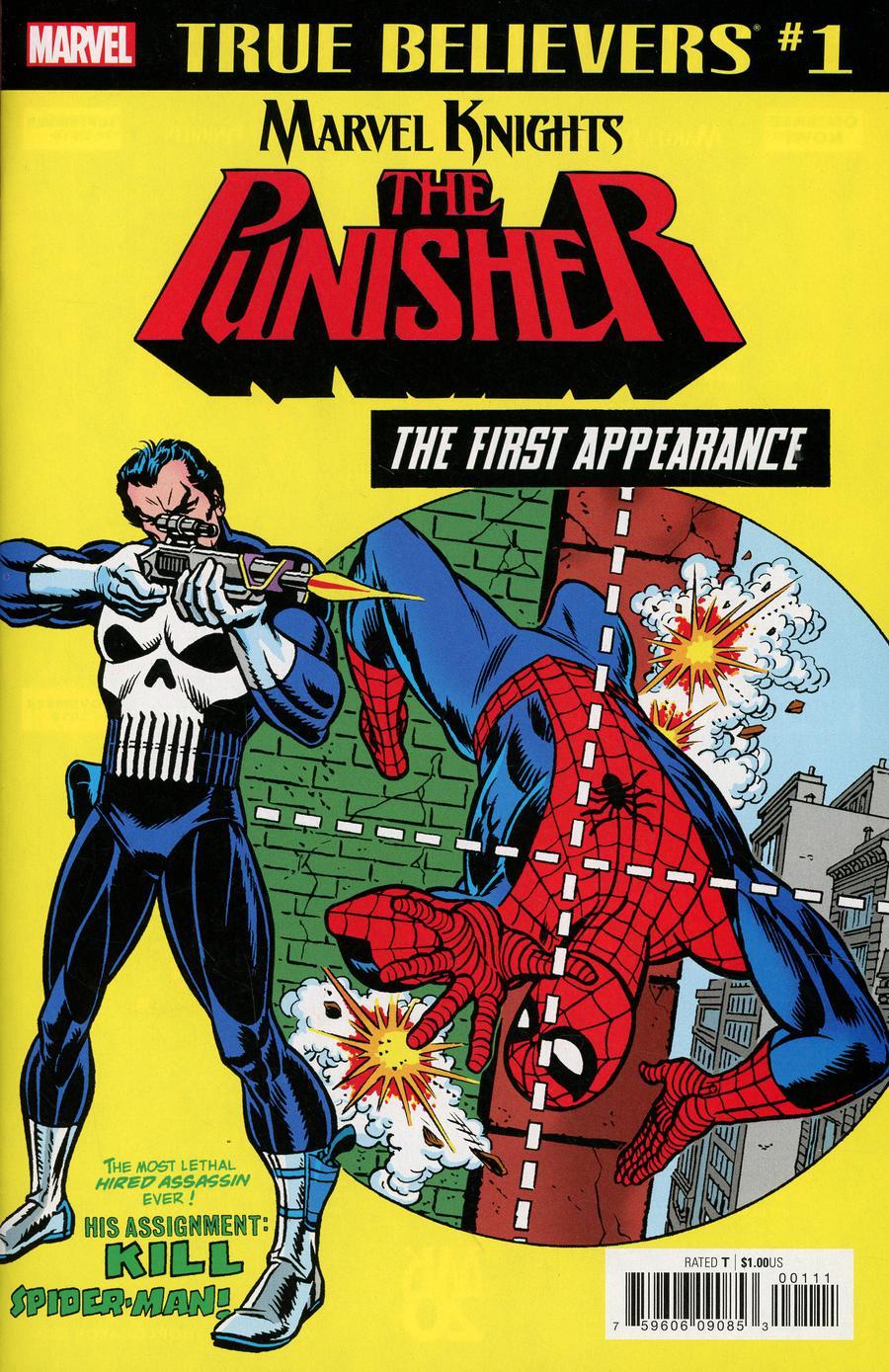 TRUE BELIEVERS PUNISHER FIRST APPEARANCE #1 (09/19/2018)